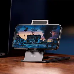 Тримач Baseus Foldable Metal Desktop Holder 6.7-12.9" (LUKP000013) - мініатюра 8