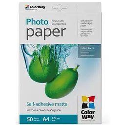 Фотопапір ColorWay A4 120г glossy 50л (PMS1208050A4)