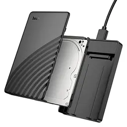 Корпус кишеня Hoco HB46 USB3.0 для зовнішніх дисків HDD/SSD 2.5" SATA Black - мініатюра 4