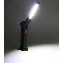 Світильник Worklight W-52 18650 з магнітом та гачком ліхтар акумуляторний з червоним та білим світлом - мініатюра 3