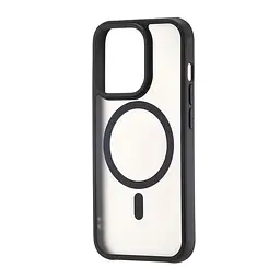 Чохол Silicone Matte Case with MagSafe iPhone 15 Pro Black
