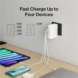 Мережевий зарядний пристрій Belkin Boost Up Charge Pro GaN 4-Ports Charger 140W White (WCH014BTWH) [158904] - мініатюра 7