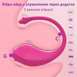 Смарт вібратор міні масажер точки G та клітора Love Spouse рожевий — Силіконовий вібратор із керуванням через додаток - мініатюра 3