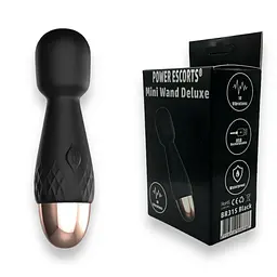 Вібромасажер Power Escorts Mini Wand De Luxe 11.6 см (чорний) - мініатюра 5