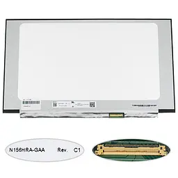 Матриця 15.6 N156HRA-GAA 1920х1080, 40pineDP, IPS, 120HZ, 16.7M, 45% NTSC, LED, SLIM без планок та вушок, матова, роз'єм праворуч знизу