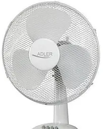 Настільний вентилятор Adler AD 7304 White, 40 см, 55 Вт, 3 швидкості, поворотний, регулювання нахилу, для дому та офісу - мініатюра 2