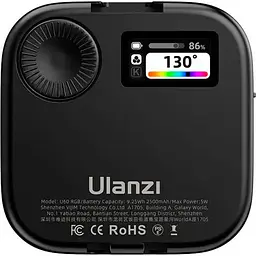 Накамерне світло Ulanzi U60 RGB Black (L027GBB1) [107794] - мініатюра 3