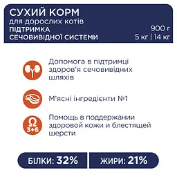 Сухий корм для кішок Club 4 Paws Преміум. Підтримка здоров'я сечовидільної системи 14 кг (4820083909375) - мініатюра 3