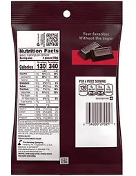 Шоколадні цукерки Hershey's Zero Sugar Special Dark Chocolate Candy 85г - мініатюра 2