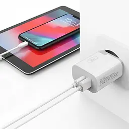 Зарядний пристрій SkyDolphin SC17 PD+QC3.0 (USB TYPE-Cx3A + USB TYPE-Ax3A) Білий (SDMZP-000110) - мініатюра 4