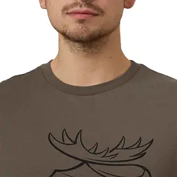 Футболка Harkila graphic t-shirt 2-pack 2XL Коричневий/темно-сірий - мініатюра 4