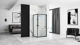 Душова кабіна Rea Space IN black 90x90 REA-K8881, Чорний матовий, Універсальна - мініатюра 4