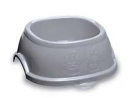 Stefanplast (Стефанпласт) Break 3 - Миска пластикова антиковзна миска для собак і котів 1 л (сірий) - мініатюра 2