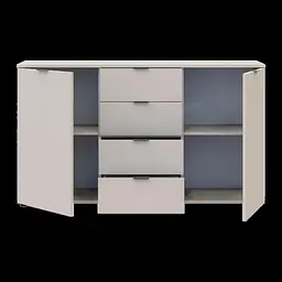 Комод Doros Рон 5 2 фасади 4 шухляди Кашемір 140х38х81 (41516047) - мініатюра 7