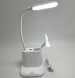 LED-лампа гнучка сенсорна світлодіодна настільна акумуляторна тепле та нейтральне світло USB роз’єм UKC 002