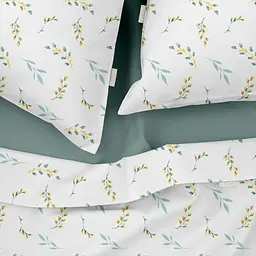 Комплект постільної білизни Cosas Pine branchlets Євро м'ята (BudYellowMint_El-104Ashmint_200) - мініатюра 3