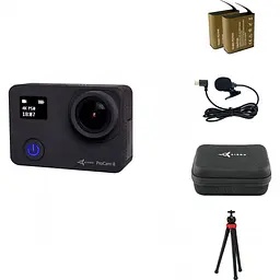 Екшн-камера Airon ProCam 8 + набір аксесуарів 12 в 1 Black [4822356754795] [83141] - мініатюра 9