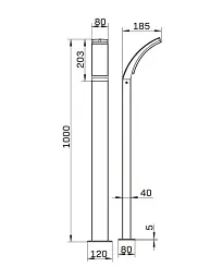 Вуличний світильник Goldlux 331366 Amy LED 1x12W 4000K 1600Lm IP44 чорний - мініатюра 3