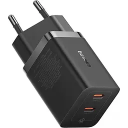 Мережевий зарядний пристрій Baseus GaN5 Pro 40W 2xUSB-C Black (CCGP180101) [113782] - мініатюра 3