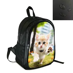 Рюкзак міський/шкільний 38×28см з принтом з котом/кошеням дитячий, підлітковий, спортивний (4142)