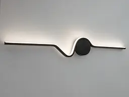 Бра настінне LED Diasha 9093/800BK, 22W, 1210 лм, чорний, акриловий плафон, сучасний стиль для спальні - мініатюра 2