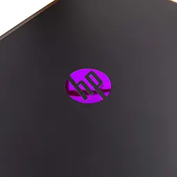 Кришка матриці для HP Pavilion 15-CX TPN-C133, (чорна, логотип фіолетовий, L20315-001) - мініатюра 3