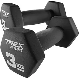 Гантелі для фітнесу неопренові TREX Sport TX-030VD 2x3кг