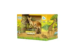 Фігурка KIDS TEAM ANIMALS тварини Q9899-A38 Кенгуру з малюком та з кенгурятком - мініатюра 4