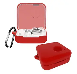 Чохол-накладка DK Silicone Candy Friendly з карабіном для Nothing Ear (1) (red) - мініатюра 2