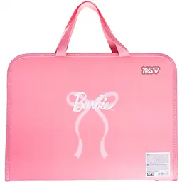 Папка-портфель Yes Barbie Shiny FC на блискавці з тканинними ручками (492479) - мініатюра 6