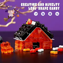 Жувальні цукерки Amos Halloween 4D Gummy Blocks Haunted House 232 г - мініатюра 2
