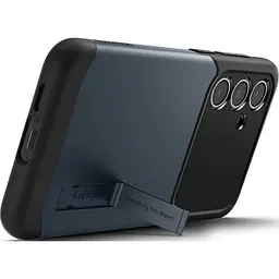 Протиударний чохол із підставкою для Samsung Galaxy S24 FE (S721) Spigen Slim Armor Metal Slate ACS08563 - мініатюра 9