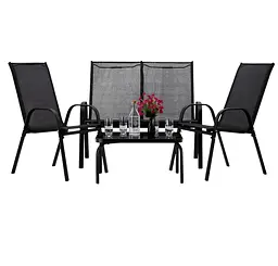 Комплект садових меблів GardenLine SOFA Black
