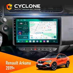 Штатна магнітола Renault Arkana, Duster 2019 Cyclone C10-013 4x64 DSP 4G Cyclone (НФ-00006248)