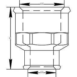 Муфта Viega 3240 1/2″х1/4″ ВВ (318031) - мініатюра 2