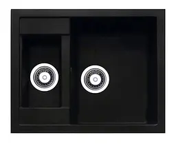 Кухонна мийка Adamant Duplex 610x495x200 антрацит 491223, Антрацит