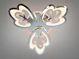 Стельова LED люстра Diasha 8148/3HR LED 3color хром 60Вт пульт димер - мініатюра 2