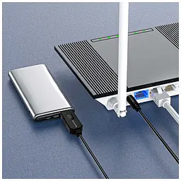Кабель живлення USB to DC 5.5x2.5mm 12V 1.0m black ColorWay (CW-CBUD067-BK) - мініатюра 10