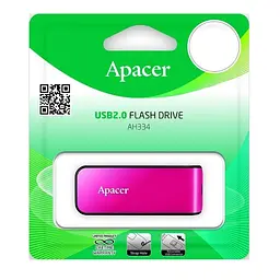 Флеш-накопичувач Apacer USB 2.0 AH334 64GB pink - мініатюра 2