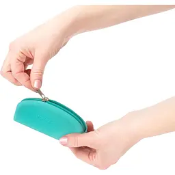 Сумка для зберігання секс-іграшок PowerBullet - silicone Storage ZippeRed Bag Teal - мініатюра 2