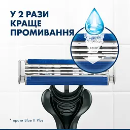 Одноразові станки для гоління (бритви) чоловічі Gillette Blue3 Plus Nitro 12 шт. - мініатюра 5
