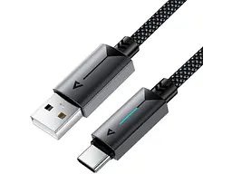 Кабель USB Type-C Acefast C19-04 USB Type-A to USB Type-C 2.0 60W 1.2 m Black (6974316284482)