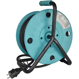 Мережевий фільтр KS CR-15M, 3000Вт, 4х16А/230В, 3х1.5мм, IP44, 3.2кг, на котушці, 15м, чорний (KSCR-15M) - мініатюра 3