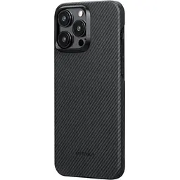 Чохол-накладка Pitaka MagEZ Case 4 Twill 600D Black/Grey для iPhone 15 Pro (KI1501PA) - мініатюра 2