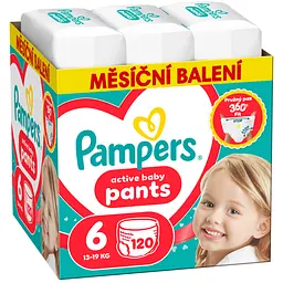 Набір підгузки-трусики Pampers Active Baby Pants Розмір 6 (13-19 кг) 120 шт.