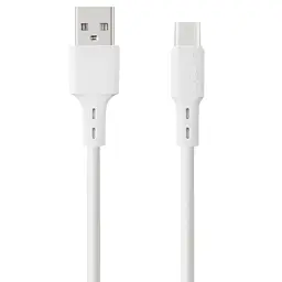 Кабель FLEX USB - Type-C 3A 1m (GF-AC13WH) Білий - мініатюра 2