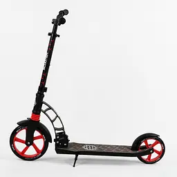 Самокат Best Scooter 85х16х36 см Чорно-червоний 000231606 - мініатюра 3