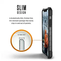Чохол прозорий протиударний UAG Plasma (Original) IPHX-L-AS для iPhone X/XS (5.8") Ash - мініатюра 6