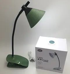 LED-лампа 4 W сенсорна світлодіодна гнучка 28 см настільна на прищіпці акумуляторна WinBoss YD03 зелена - мініатюра 9
