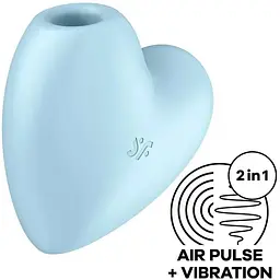 Вакуумний стимулятор Satisfyer Cutie Heart Синій ваш маленький секрет інтимного задоволення - мініатюра 3